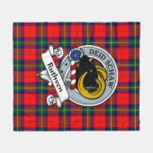 Couverture Polaire Badge Ruthven Clan Tartan Plaid (Devant (Horizontal))