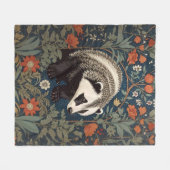 Couverture Polaire Badger de Woodland William Morris inspiré (Devant (Horizontal))