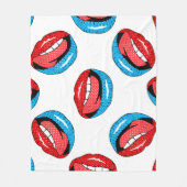 Couverture Polaire Badges de patchs de dessin : Retro Pop (Devant)