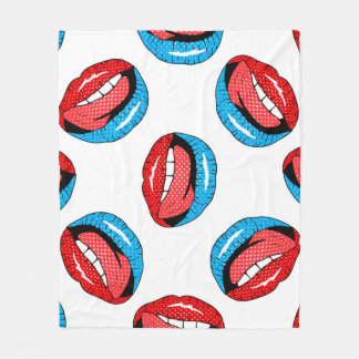 Couverture Polaire Badges de patchs de dessin : Retro Pop