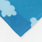 Couverture Polaire Badine la carte du monde avec des animaux (Coin)