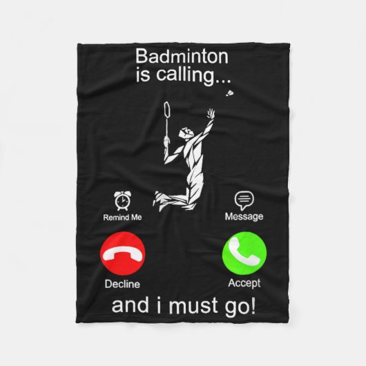 Couverture Polaire Badminton Appelle (Devant)