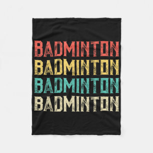 Couverture Polaire Badminton, Badminton rétro vintage