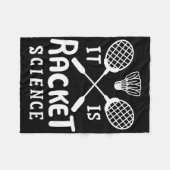 Couverture Polaire Badminton C'Est La Science Des Raquettes (Devant (Horizontal))