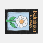 Couverture Polaire Badminton Est Thérapeutique Racket Sport Stress Re (Devant (Horizontal))