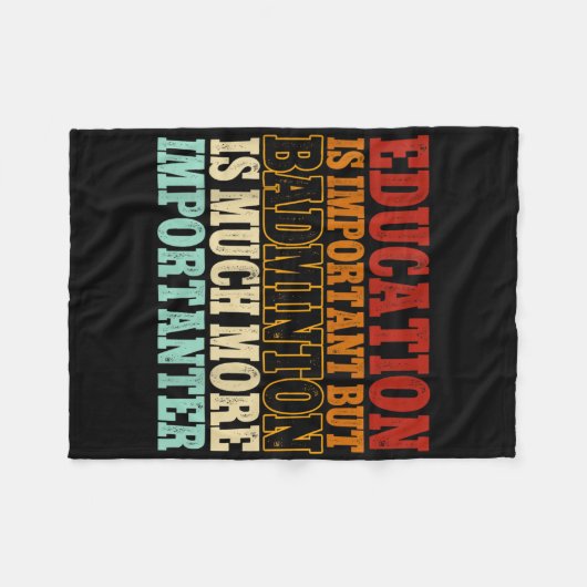 Couverture Polaire Badminton Est Une Navette Beaucoup Plus Importante (Devant (Horizontal))