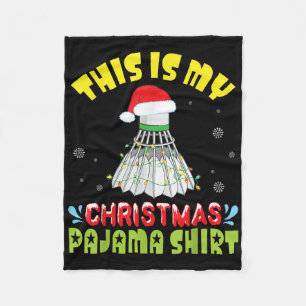 Couverture Polaire Badminton Et Costume De Père Noël Neige C'est Mon