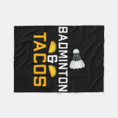 Couverture Polaire Badminton Et Tacos Lover Badminton (Devant (Horizontal))