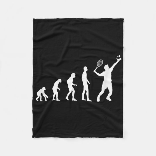 Couverture Polaire Badminton Evolution Shuttle amusant (Devant)