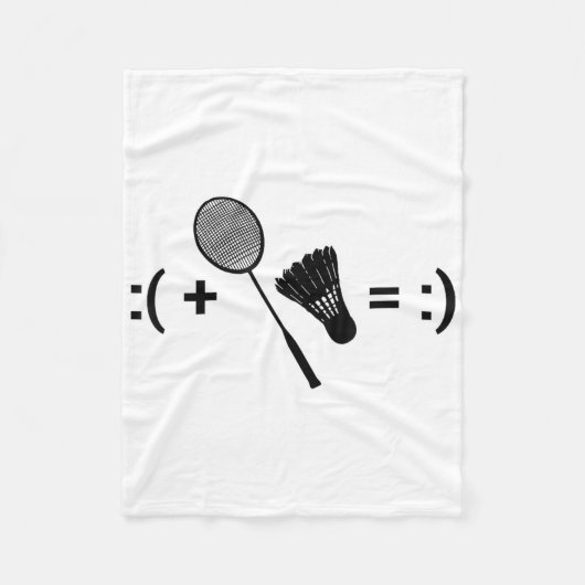 Couverture Polaire Badminton Game Shuttle Sport Badminton (Devant)