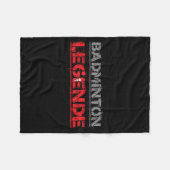Couverture Polaire Badminton Legend Funny Badminton Gift Shuttle (Devant (Horizontal))