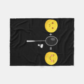 Couverture Polaire Badminton Love Happy Team Player Coach Funny Shutt (Devant (Horizontal))