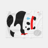 Couverture Polaire Badminton Panda se faire suer disparu (Devant (Horizontal))