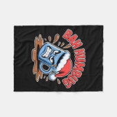 Couverture Polaire Bah Humbug Santa's Coffee Mug Sarcastic Christmas (Devant (Horizontal))