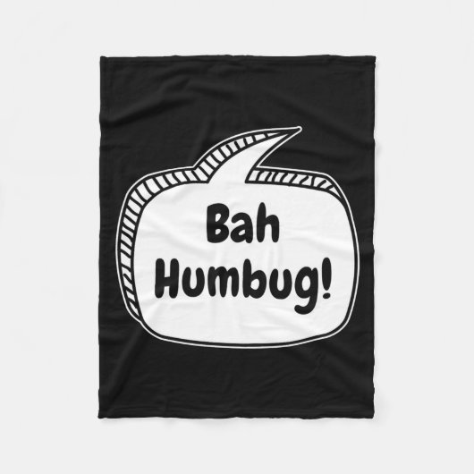 Couverture Polaire Bah Humbug Speech Bubble Toddler T Shirt  (Devant)