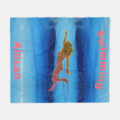 Couverture Polaire Baignade Sous L'Eau Filles Blanche Toison (Devant (Horizontal))