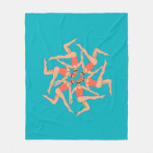 Couverture Polaire Baigneurs - Chorégraphie de natation synchronisée (Devant)