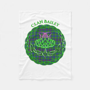 Couverture Polaire Bailey Scottish Tartan Celtic Thistle