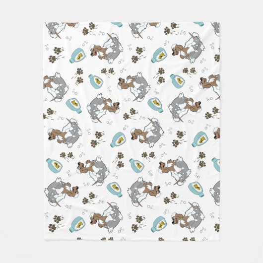 Couverture Polaire Bain à linge de chien (Devant)