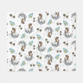 Couverture Polaire Bain à linge de chien (Devant (Horizontal))