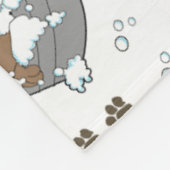 Couverture Polaire Bain à linge de chien (Coin)