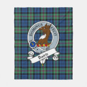 Couverture Polaire Baird Ancien Clan Badge Tartan Plaid (Devant)