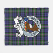Couverture Polaire Baird Moderne Clan Badge Tartan Plaid (Devant (Horizontal))