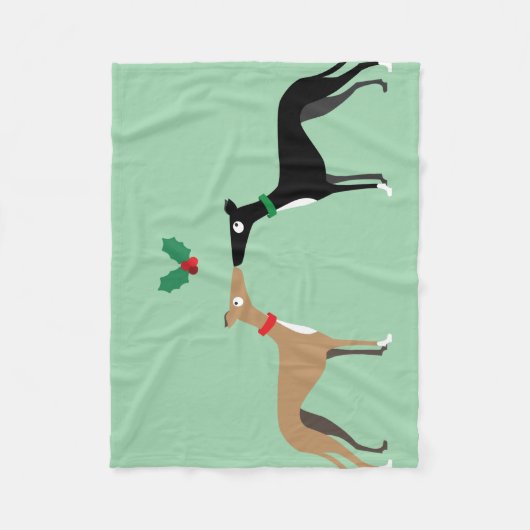 Couverture Polaire Baiser de chien (Devant)