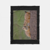Couverture Polaire baiser de chien de prairie (Devant)