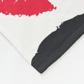 Couverture Polaire Baisers à lèvres Coeurs Arrière - plan sans coutur (Coin)