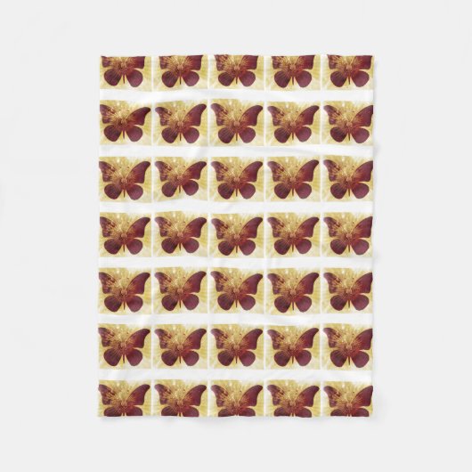 Couverture Polaire Baisers à papillon (Devant)
