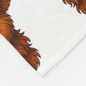 Couverture Polaire Baisers à papillon et carreaux de moo - Toison méd (Coin)