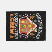 Couverture Polaire Baking Gingerbread House Construction Crew Christm (Devant (Horizontal))