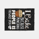 Couverture Polaire Baking Lover Punching People - Baker & Cupcake (Devant (Horizontal))