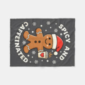 Couverture Polaire Baking Scy And Caffeinated Gingerbread Coffee Chri (Devant (Horizontal))