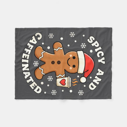 Couverture Polaire Baking Scy And Caffeinated Gingerbread Coffee Chri (Devant (Horizontal))