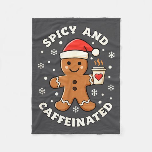 Couverture Polaire Baking Scy And Caffeinated Gingerbread Coffee Chri (Devant)