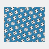 Couverture Polaire Bal de soccer Blanche polaire (Devant (Horizontal))