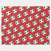 Couverture Polaire Bal de soccer Blanche polaire (Devant (Horizontal))
