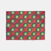 Couverture Polaire Bal de tennis en Motif de couronne rouge (Devant (Horizontal))