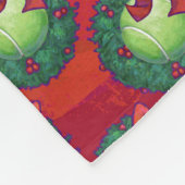 Couverture Polaire Bal de tennis en Motif de couronne rouge (Coin)