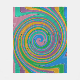 Couverture Polaire Balayage arc-en-ciel