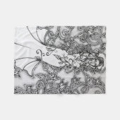 Couverture Polaire Balayé Ink Goddess Pagan Art (Devant (Horizontal))