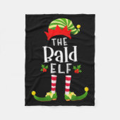 Couverture Polaire Bald Christmas Elf Matching Pajama X-mas Party (Devant)