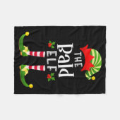 Couverture Polaire Bald Christmas Elf Matching Pajama X-mas Party (Devant (Horizontal))