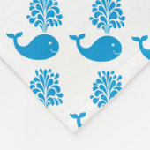 Couverture Polaire Baleine amusante (Coin)