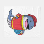 Couverture Polaire Baleine comme pompier avec tuyau (Devant (Horizontal))