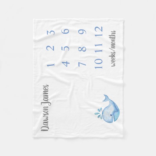 Couverture Polaire Baleine Milesstone Blaket (Devant)