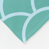 Couverture Polaire Baleine sur l'océan Turquoise (Coin)