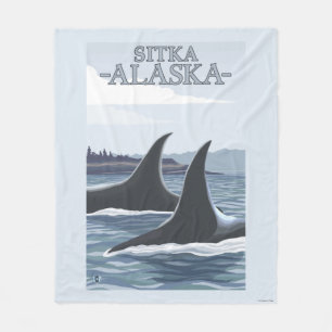 Couverture Polaire Baleines #1 - Sitka, Alaska d'orque